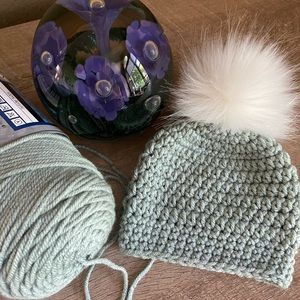 Newborn Sea Foam Green Baby Hat